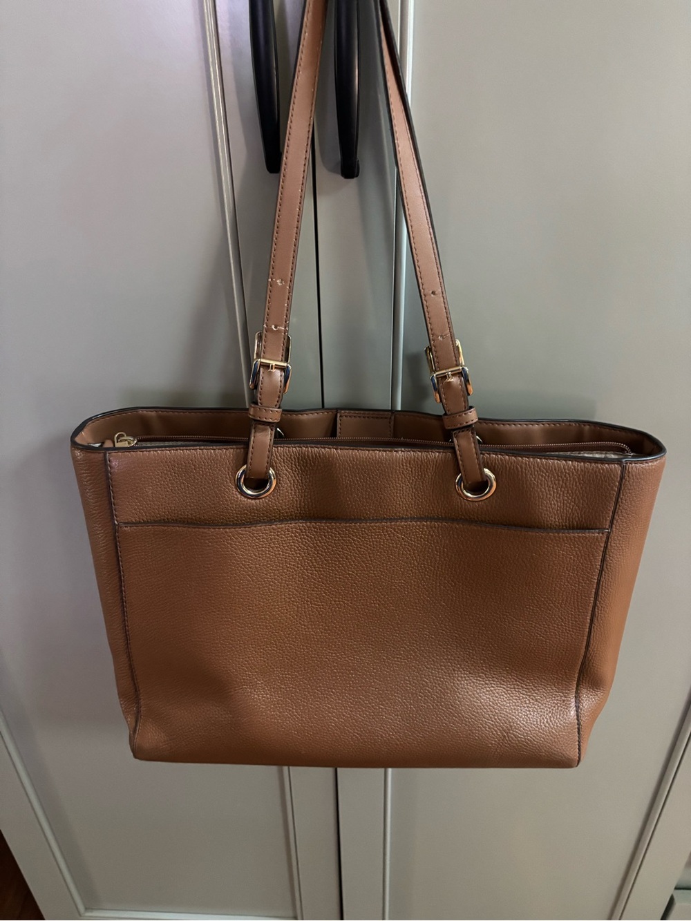 MICHAEL KORS Brown Pebbled Leather Tote Bag - Picture 5 of 14